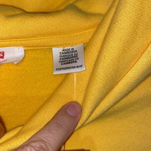 Levi's Women's Colorblock Long Sleeve Pullover Drawstring Hoodie Size 2X NWT - Picture 6 of 10